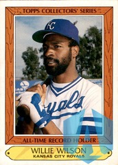 1985 Topps All Time Record Holder #42 Willie Wilson Royals